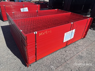Quantity of (30) Canex 8 ft x 6 ft Powder Coated Site Fence (Unused)
