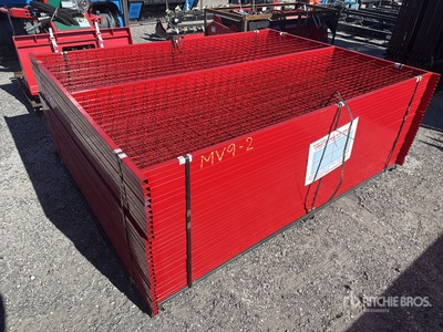 Quantity of (30) Canex 8 ft x 6 ft Powder Coated Site Fence (Unused)