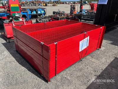 Canex Qty of (30) Power Coated 6ft X 8 ft Site Fence (Unused)