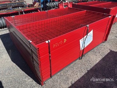Quantity of (30) Canex 8 ft x 6 ft Powder Coated Site Fence (Unused)