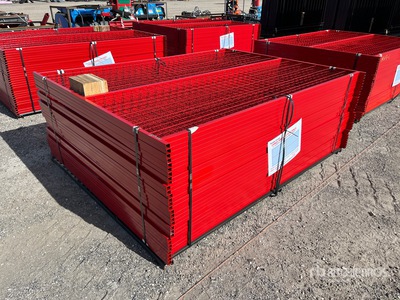 Canex Qty of (30) Power Coated 6ft X 8 ft Site Fence (Unused)