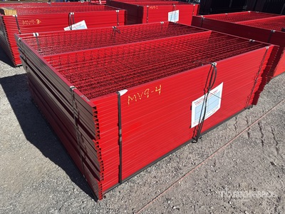 Quantity of (30) Canex 8 ft x 6 ft Powder Coated Site Fence (Unused)