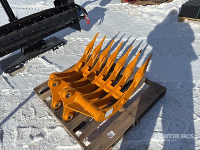 2026 GIYI Excavator Rake - Fits Cat 305 (Unused)