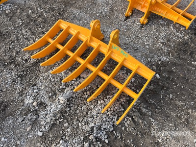 2026 GIYI 38 in Excavator Rake - Fits Cat 303 (Unused)