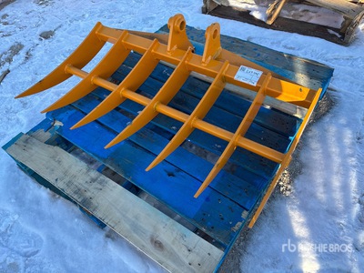 2026 GIYI 46 in Excavator Rake - Fits Cat 303 (Unused)