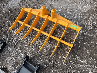 2026 GIYI 46 in Excavator Rake - Fits Cat 303 (Unused)