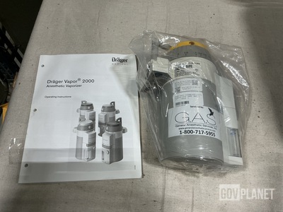 (4) Drager Vapor 2000 Anesthetic Vaporizers