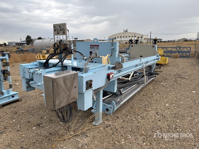 FLSmidth M100FB Electric Shriver Filter Press with Quantity of 47 in x 47 in Gold Press Table Plates (Unused)