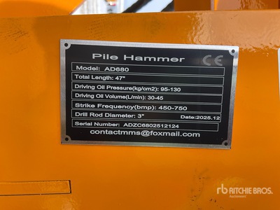 2026 GIYI GY-AD680 Hincapostes para Minicargadora (Unused)