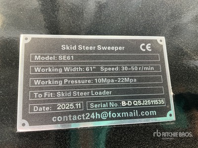 2026 GIYI GY-SE61 61 in Barredoras para minicargadora (Unused)