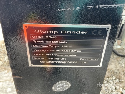 2026 GIYI GY-BSG45 Trituradora para minicargadora (Unused)