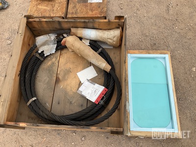 (3) Laminated Glass Panels & (1) Single Leg Wire Rope Assembly