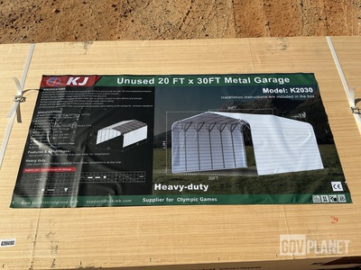 KJ K2030 Metal Garage - Unused