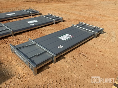 (100) Piece Lot of 10' Long Corrugated Steel Panels