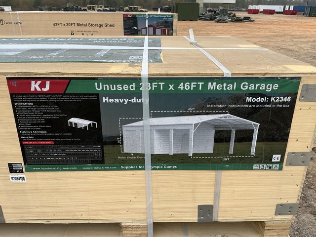 KJ K2346 Metal Garage - Unused