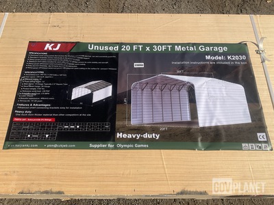 KJ K2030 Metal Garage - Unused