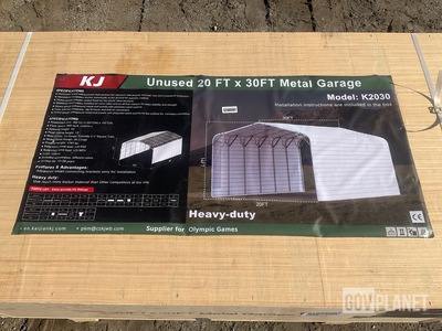 KJ K2030 Metal Garage - Unused