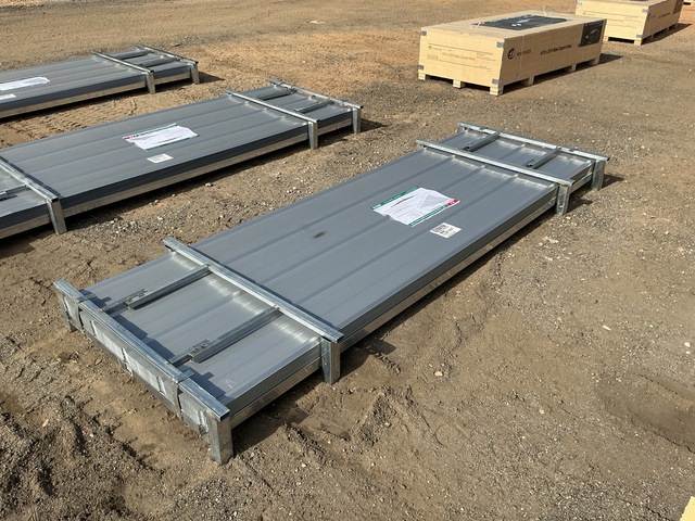 (100) Piece Lot of 10' Long Corrugated Steel Panels