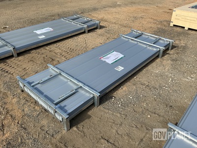 (100) Piece Lot of 10' Long Corrugated Steel Panels