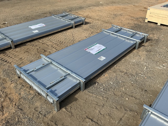 (100) Piece Lot of 10' Long Corrugated Steel Panels