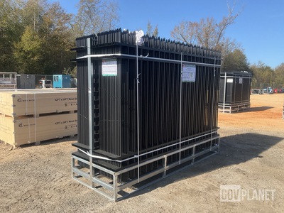 (30) Pieces of Galvanized Steel Garden/Public Space Fence w/(31) Post Connectors