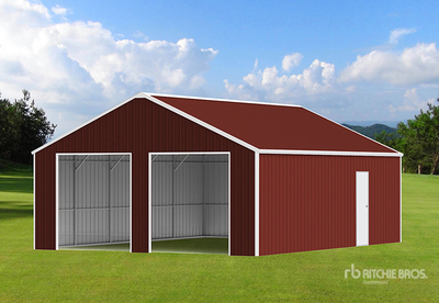 2026 KJ K3325G Double Garage Metal Shed (Unused)