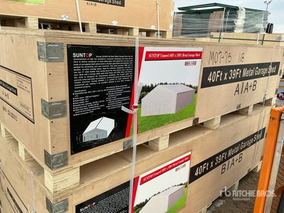 2026 SUNTOP SC4039 Double Garage Metal Shed (Unused)