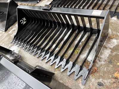 2025 Kit Containers QT-SB-H76-V3 76 in High Side スキッドステアローダー用 スクリーニングバケット (Unused)