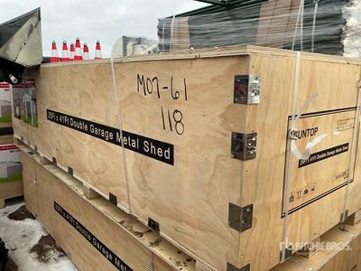 2026 SUNTOP S2541 Double Garage Metal Shed (Unused)