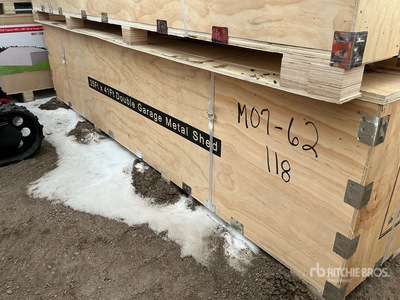 2026 SUNTOP S2541 Double Garage Metal Shed (Unused)