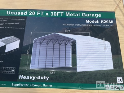 KJ K2030 Metal Garage - Unused