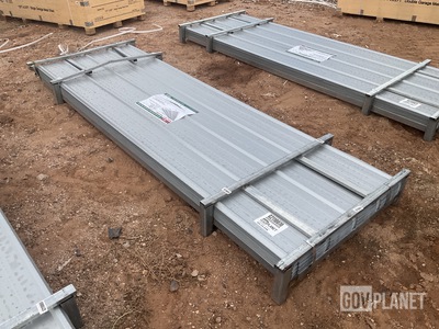 (100) Piece Lot of 10' Long Corrugated Steel Panels