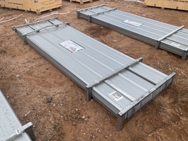 (100) Piece Lot of 10' Long Corrugated Steel Panels