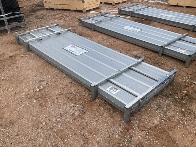 (100) Piece Lot of 10' Long Corrugated Steel Panels