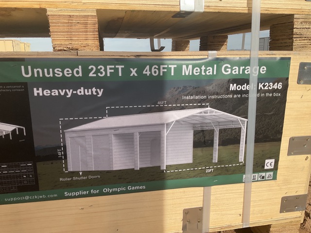 KJ K2346 Metal Garage - Unused