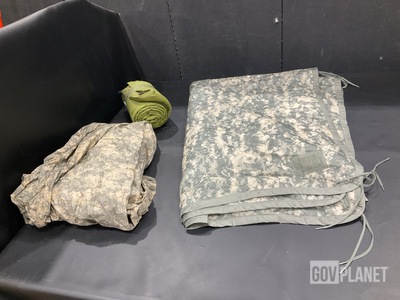 (95) Poncho Liners, (12) Self-Inflating Sleeping Mats & Assorted Items