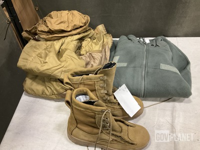 (11) Pairs of Boots, (9) Parkas, (1) Outer Liner & Assorted Items