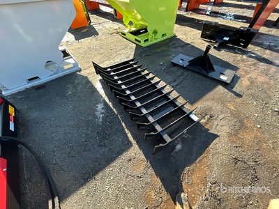 2025 Kit Containers QT-RR-70 70 in Skid Steer Root Rake
