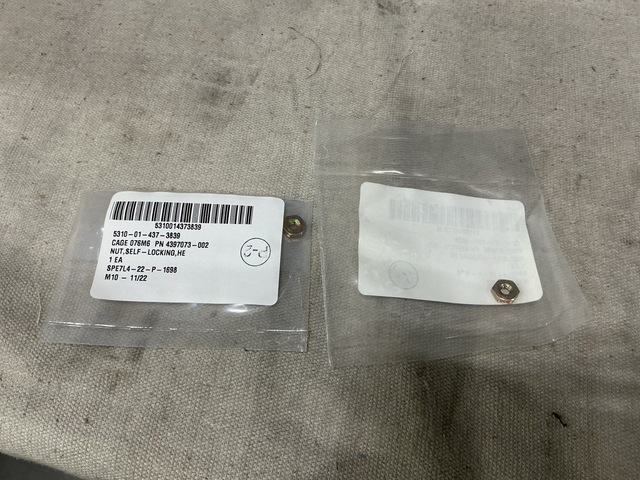 (2,880) BAE Systems 4397073-002 Self-Locking Nuts