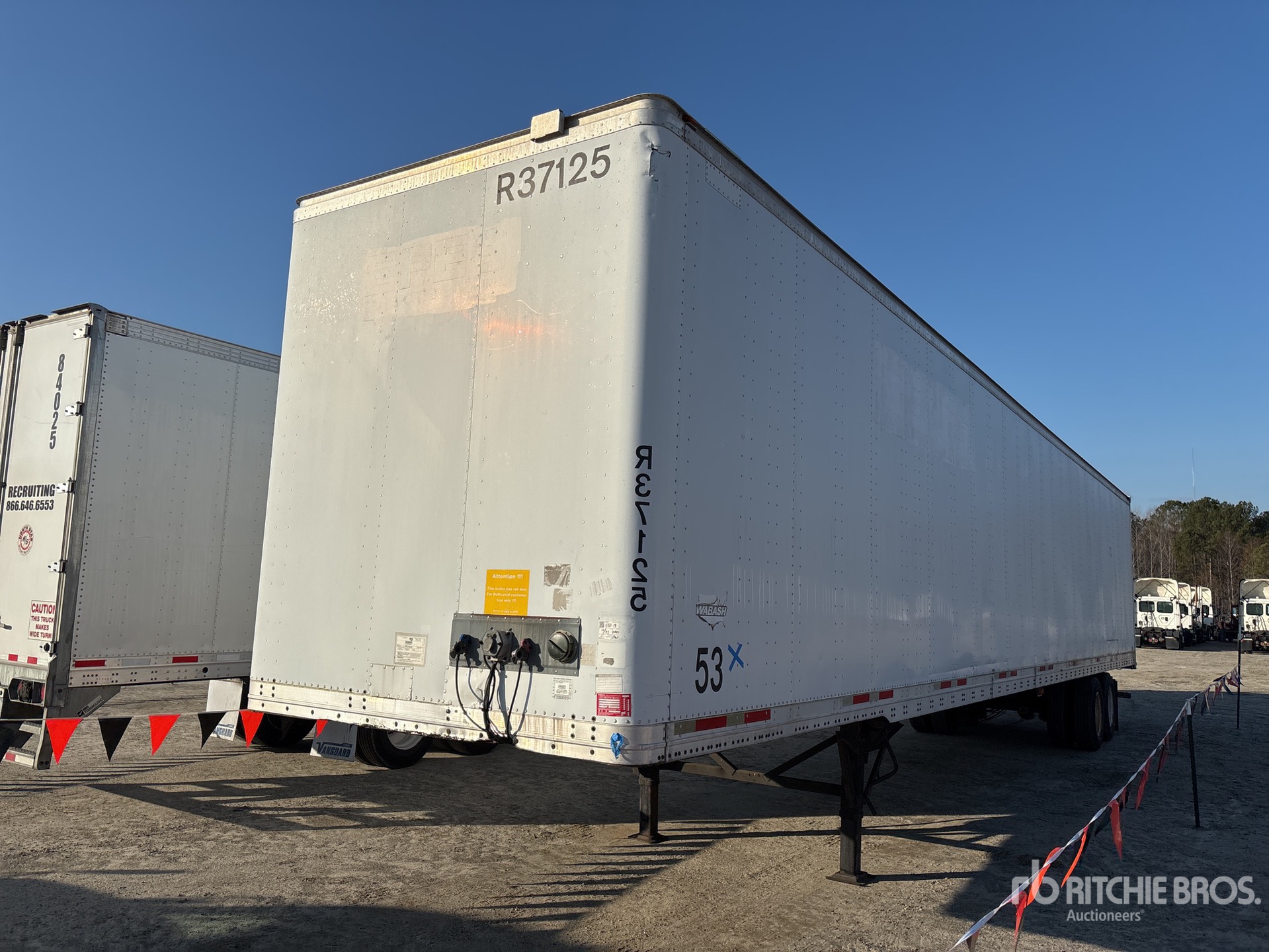 2007 Wabash DVLHHSA 53 ft x 102 in T/A Van Trailer
