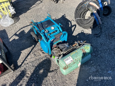 Quantity of (2) Electric Hitachi 2 hp, Makita 3 hp Air Compressor