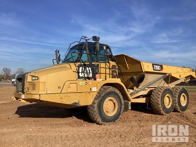 2018 Cat 725C2 Kiepwagen met knikbesturing