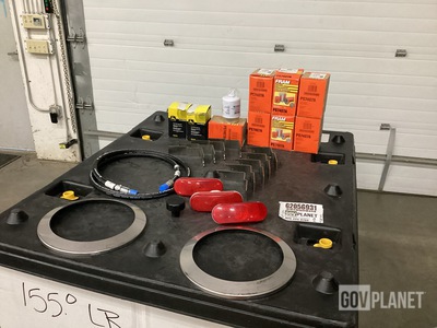 (10) Fluid Filters, (1) Breather, (2) Metal Rings & Assorted Items