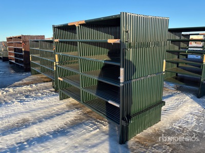 Quantity of (24) 2026 BYT PNL706 5 ft 6 in x 7 ft 6 in 6 Rail Livestock Panel (Unused)