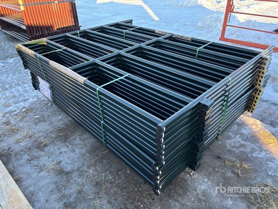 Quantity of (14) 2026 BYT PNL706 5 ft 6 in x 7 ft 6 in 6 Rail Livestock Panel (Unused)