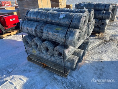 Quantity of (10) 2024 BYT FFC762 330 ft x 4 ft Galvanized Fencing (Unused)