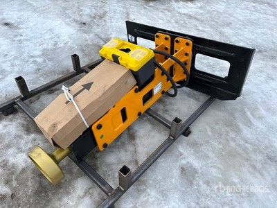 2026 GIYI GY-D680 8 in Skid Steer Post Driver (Unused)