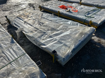 Quantity of (100) 2026 SDLANCH SDLGCSS 3 ft x 8 ft Metal Roof Sheets معدات بناء متنوعة (Unused)