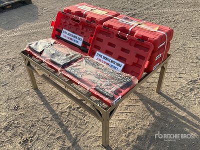 Quantity of (8) Socket Set Tool Box (Unused)