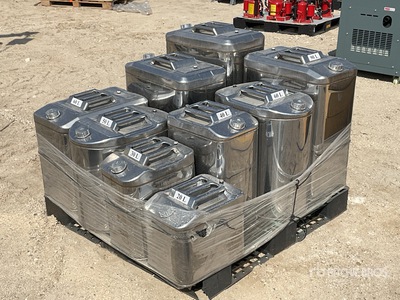 Quantity of (9) Stainless Steel Qty of stainless steel Fuel Tank (Unused)